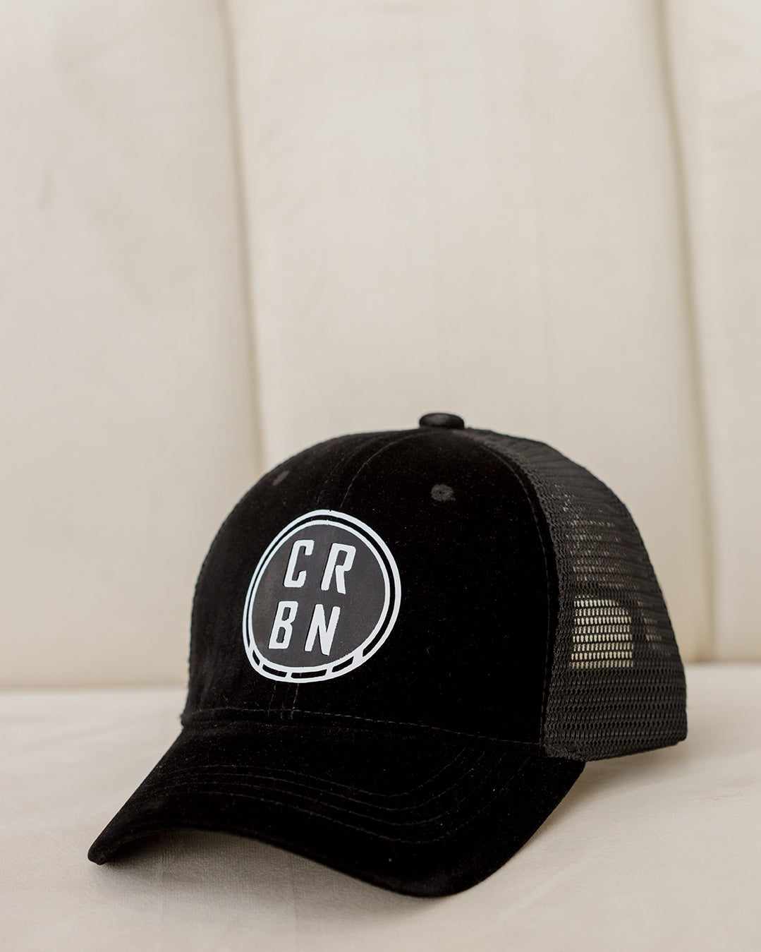 Curban Black Slogan Baseball Cap