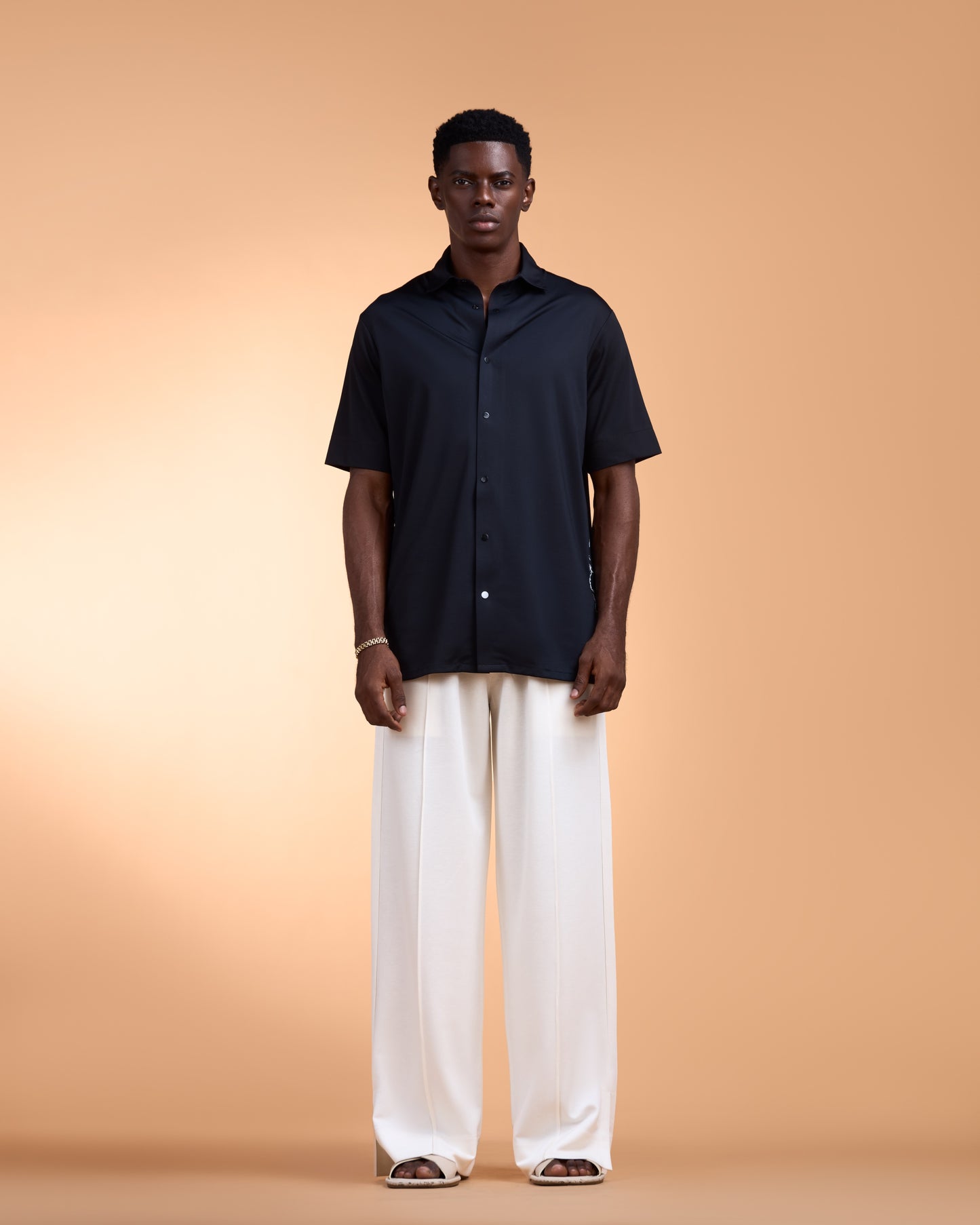 Curban midnight shorts-leeve Loosefit Menswear set