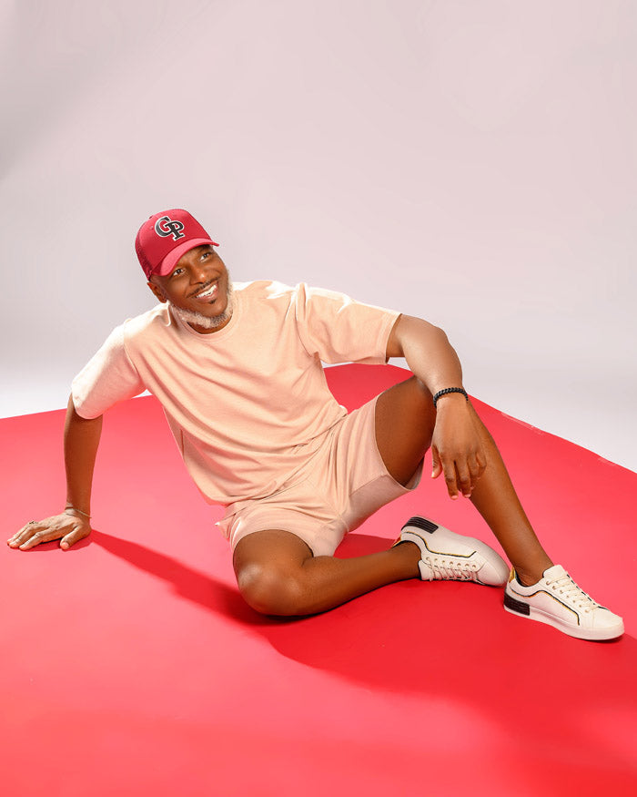 Curban Shorts Two-piece Men's outit | Peach