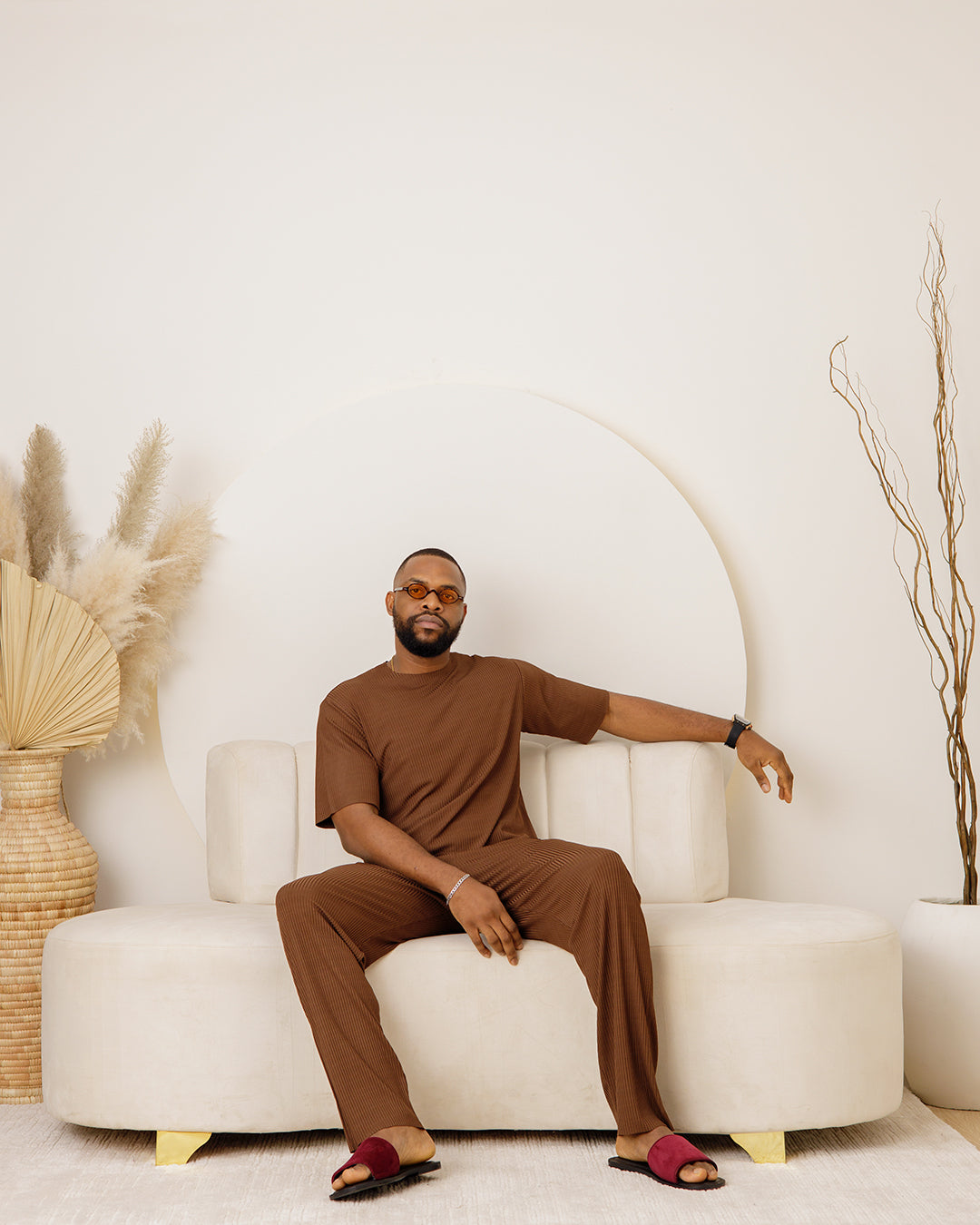 Curban Brown Facade Palazzo Loosefit Two Piece Menswear