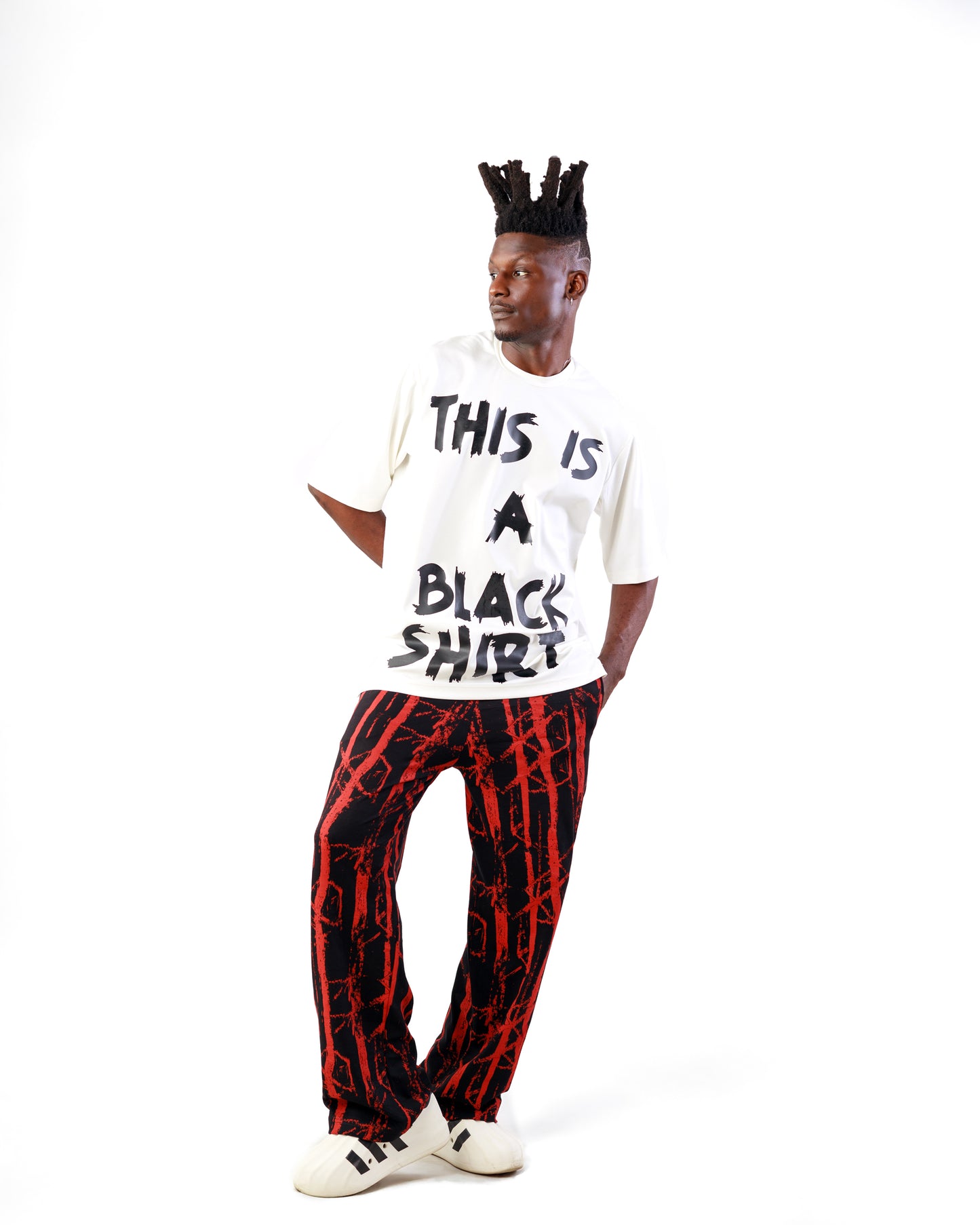 Curban “this is a black shirt” two piece menswear set | offwhite