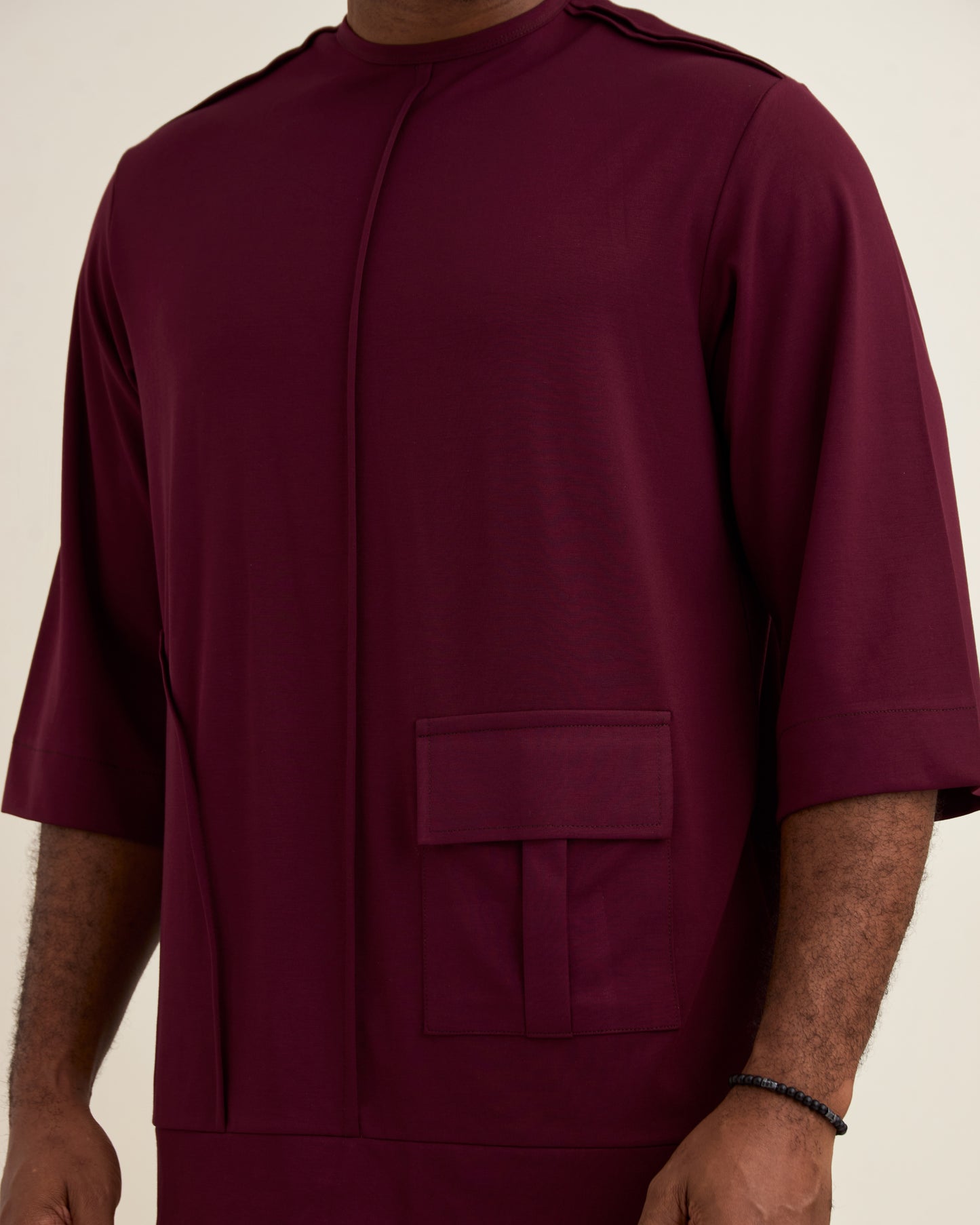 Curban Burgundy Tunic Two-Piece set