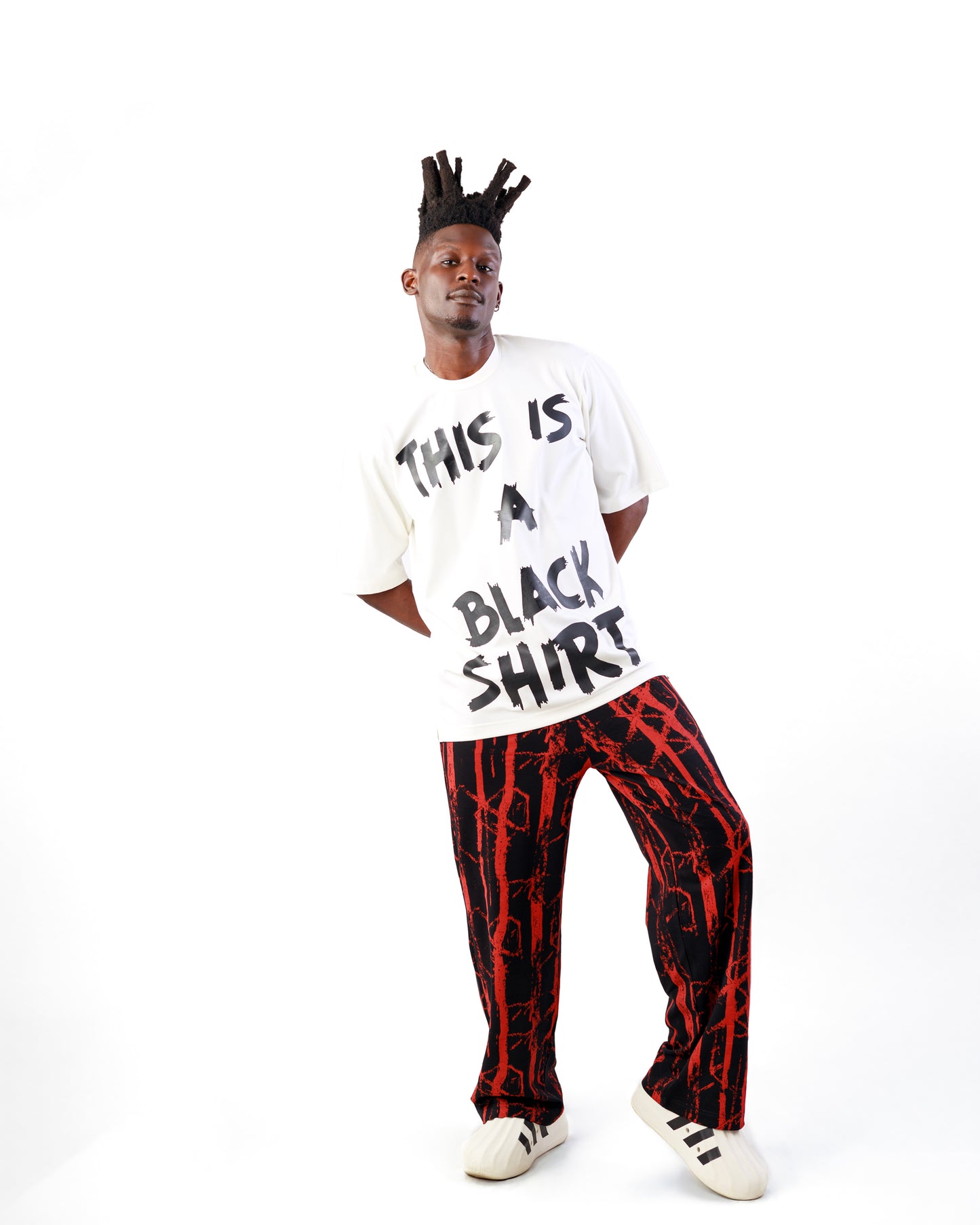 Curban “this is a black shirt” two piece menswear set | offwhite