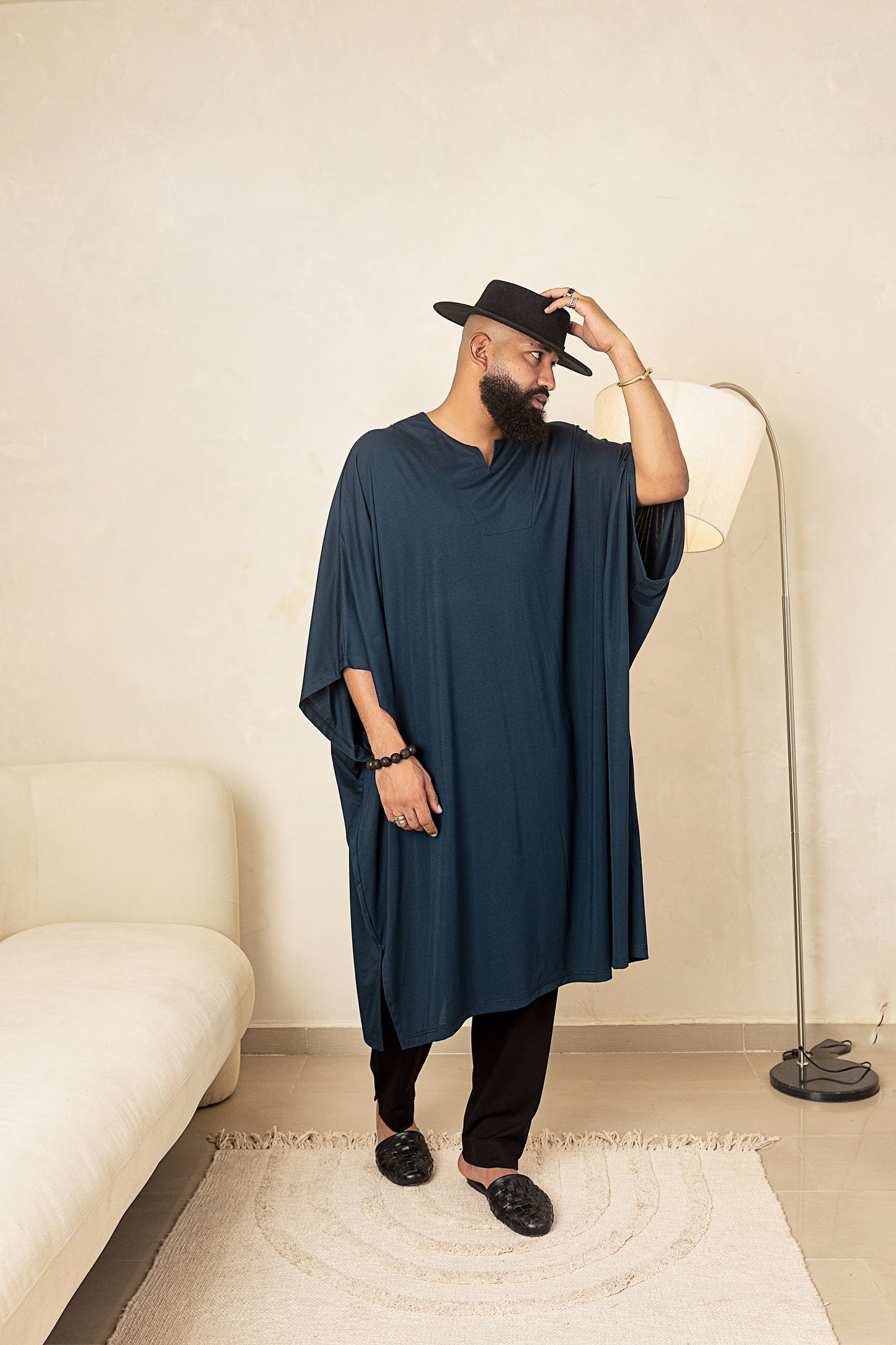 Curban Dropneck Cape Palazzo Deux Pièces Pour Hommes