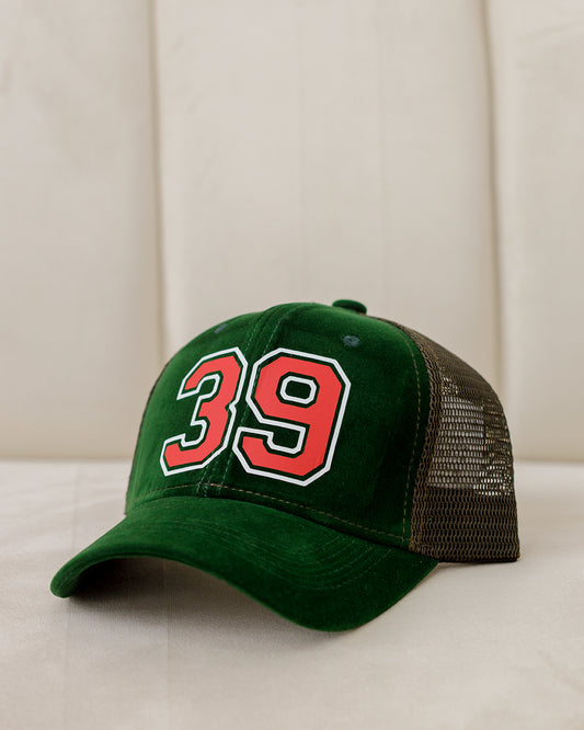 Casquette de baseball verte à 39 chiffres Curban