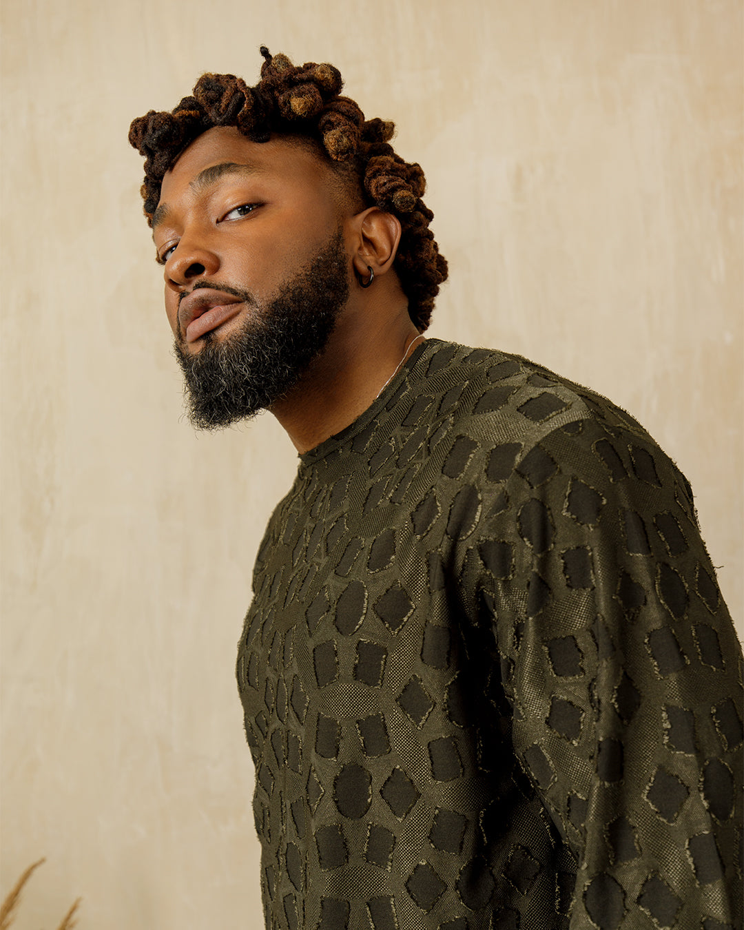 Curban 3/4 sleeve Tunic Men's two piece set