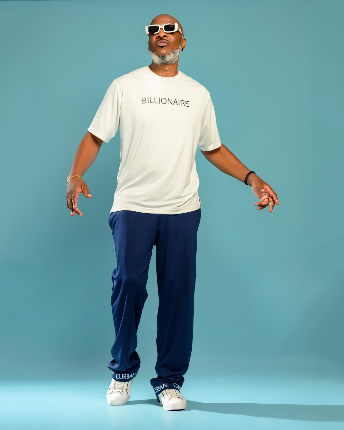 CURBAN oversized billionaire Male T-Shirt menswear set