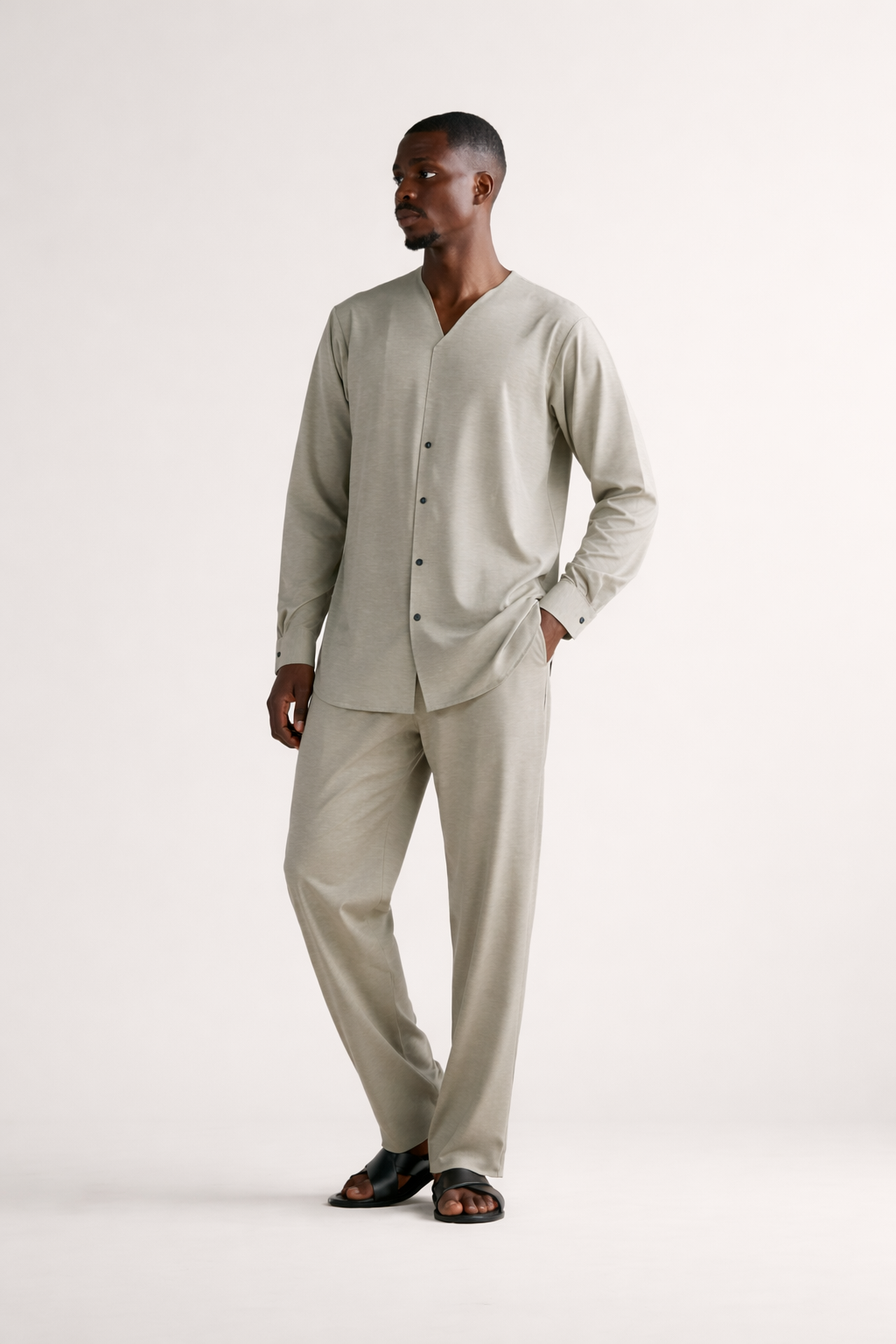 Curban Off-White Vinet Palazzo Deux pièces pour hommes