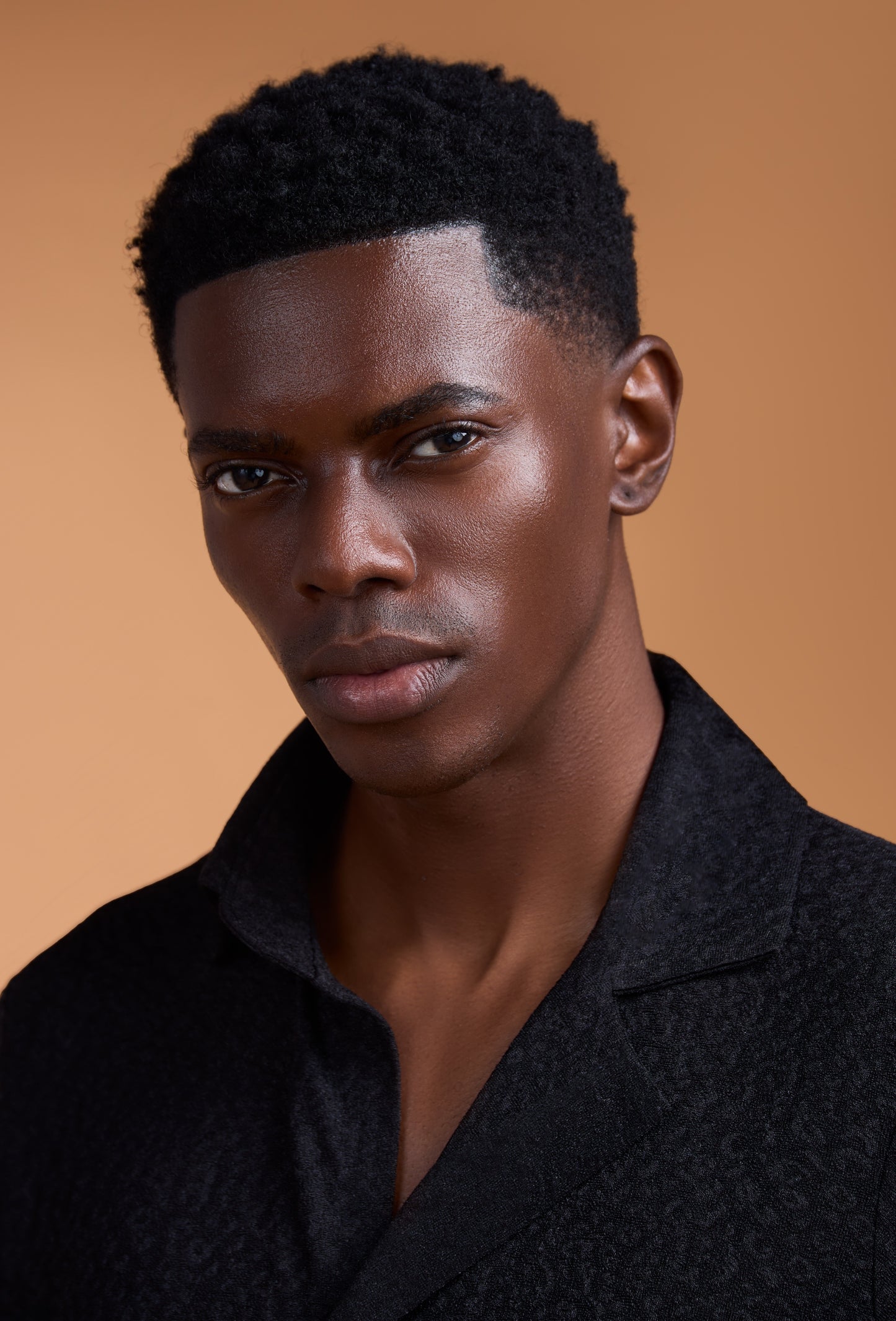 Curban deconstructed shorts-leeve Loosefit Menswear set | Black