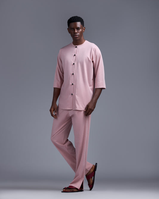 Curban dusty pink Two Piece Menswear set