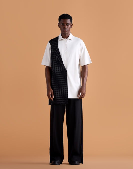 Curban Vert Foncé Pocket Patch Palazzo Loosefit Deux Pièces Pour Hommes