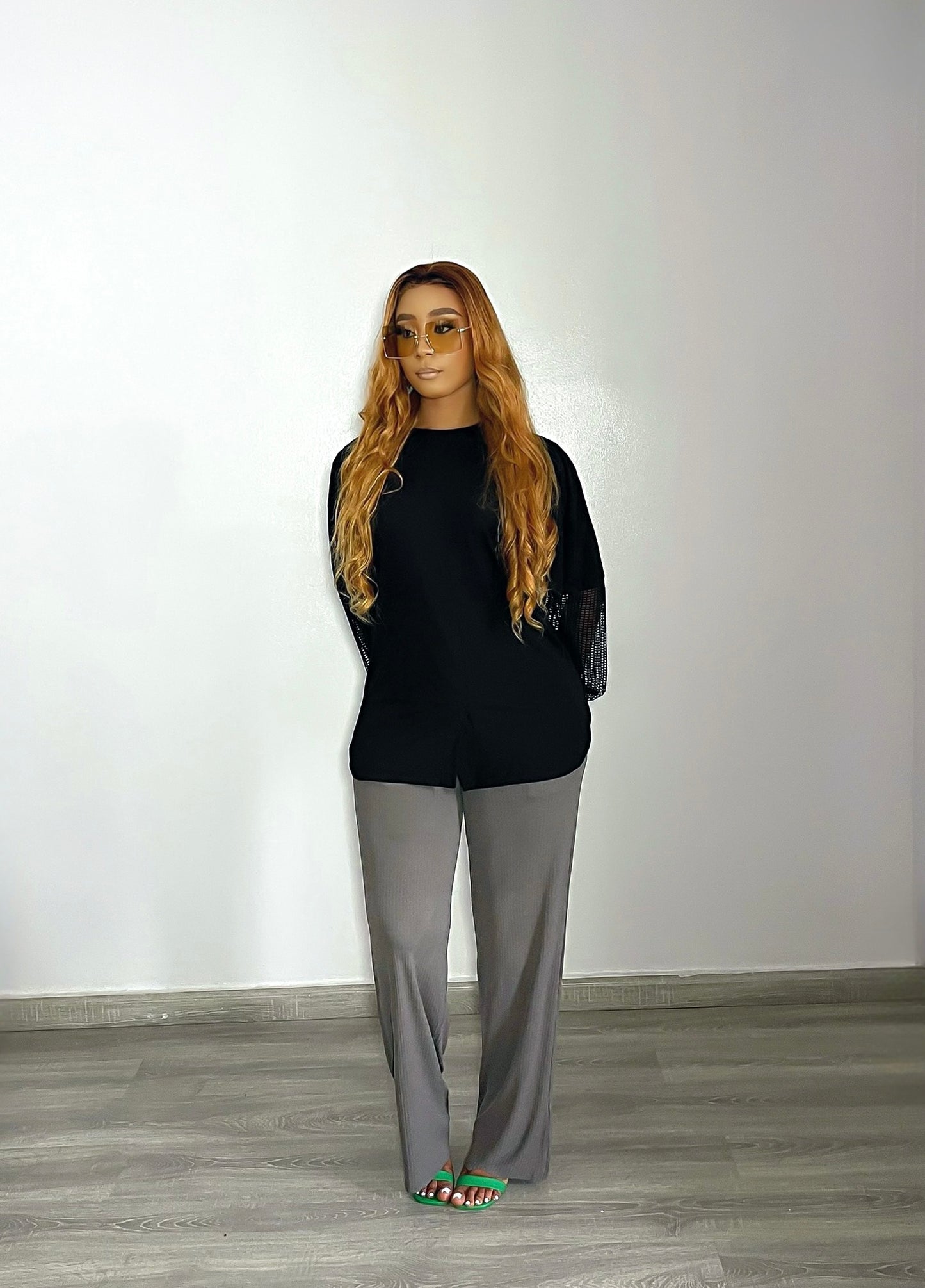 CURBAN Mesh Co-Ord | Gris