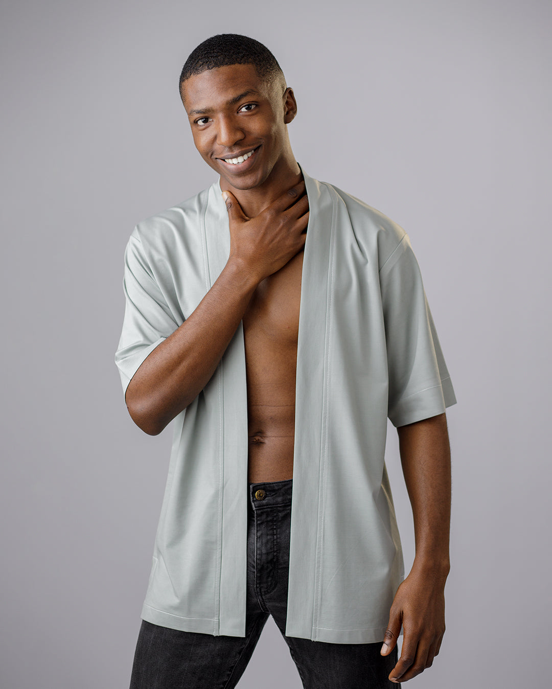 Curban Sea-Green Kimono Menswear