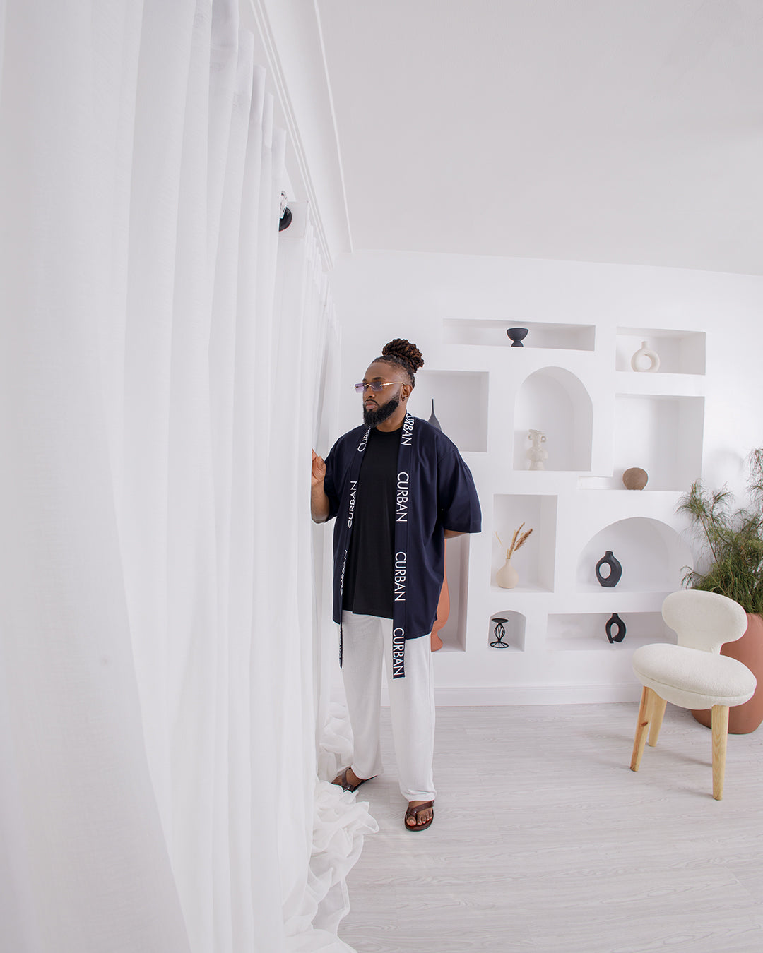 Curban Kimono et Palazzo deux pièces pour hommes