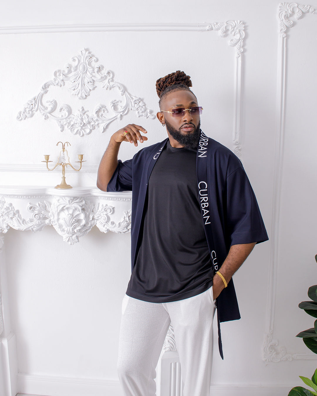 Curban Kimono et Palazzo deux pièces pour hommes