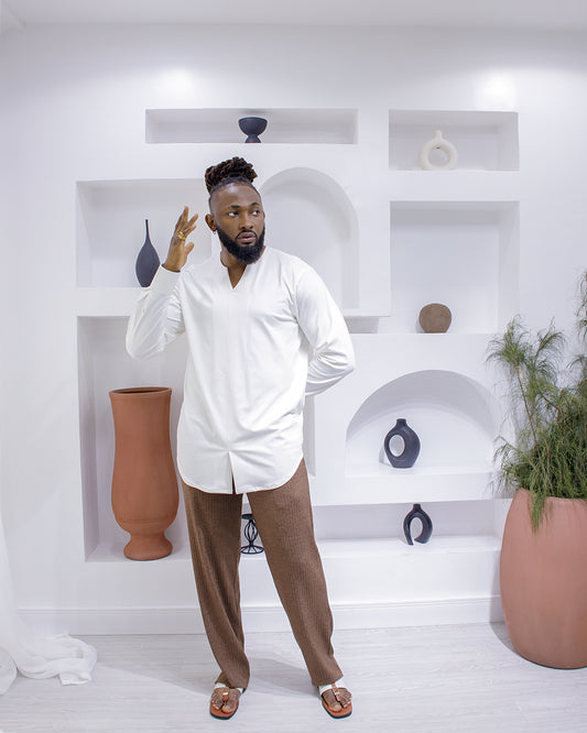 Curban Off-White Vinet Palazzo Deux pièces pour hommes